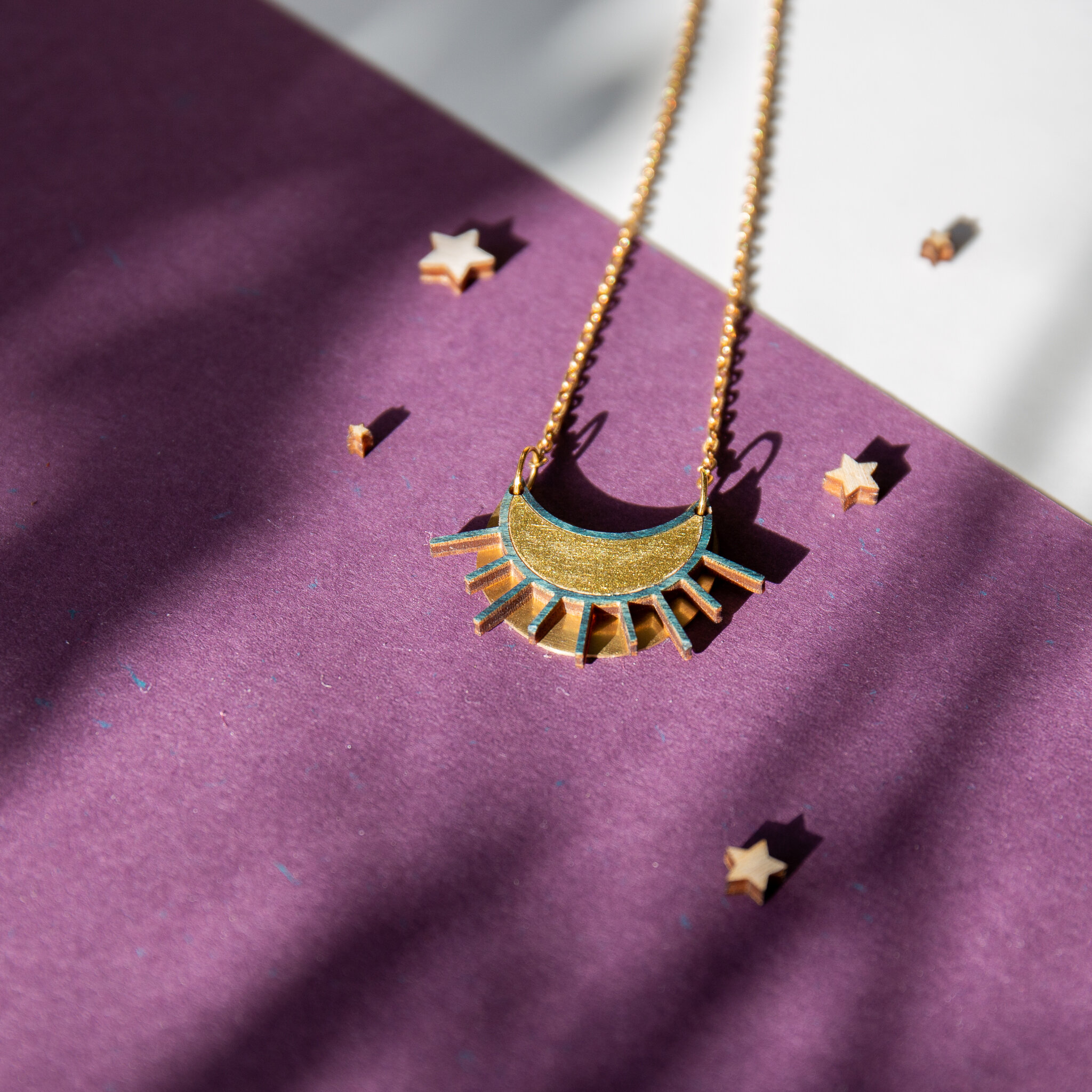 Laser cut clearance necklace